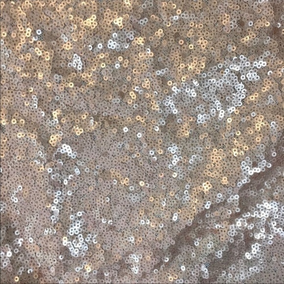 Arc & Co. Dress Sequins Champagne Mini Cocktail - Picture 2 of 5